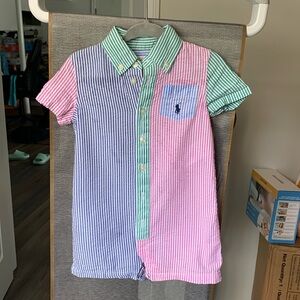 2 Baby boy polo Ralph Lauren romper 12 months bundle